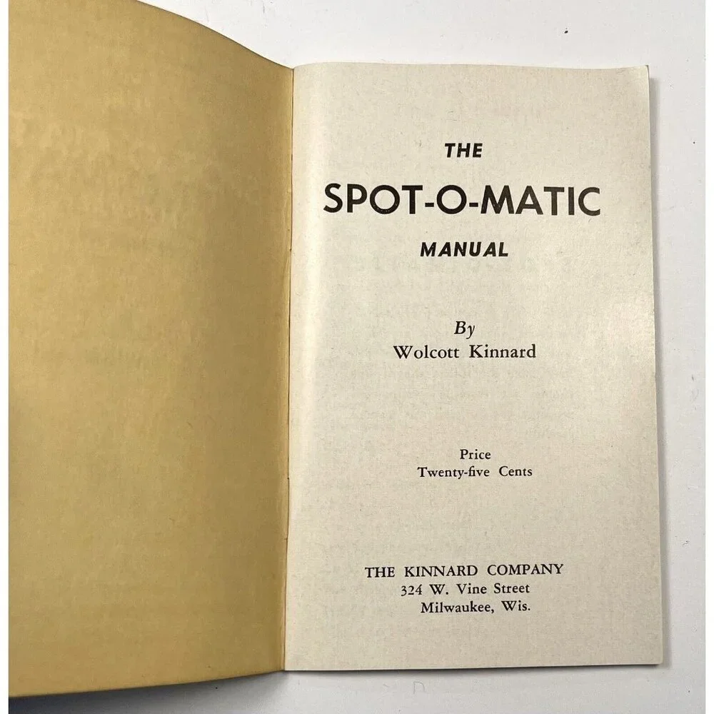 VTG KINNARD COMPANY Photography SPOT-O-MATIC Enlarging Meter w/ Box Manual WORKS